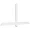 Ekena Millwork Eugene Architectural Grade PVC Gable Bracket, 72"W x 36"H x 2"D x 4"F, 12/12 Pitch GBP072X36X0204EUG00 - alternate 1